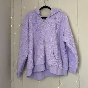 Marc New York Purple Teddy Sherpa Jacket